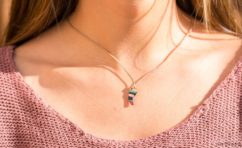 Upcycled Surfite Charm Necklace (FIN)