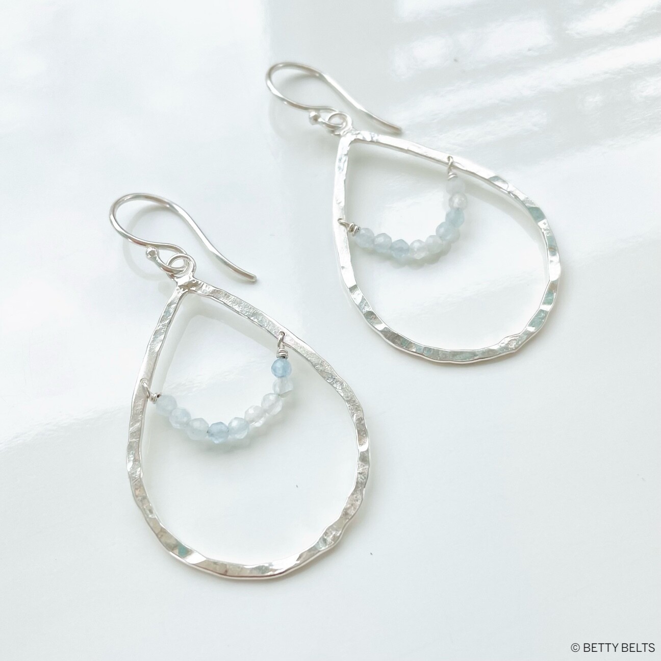 ANNIKA Teardrop Hoops (Gemstone)