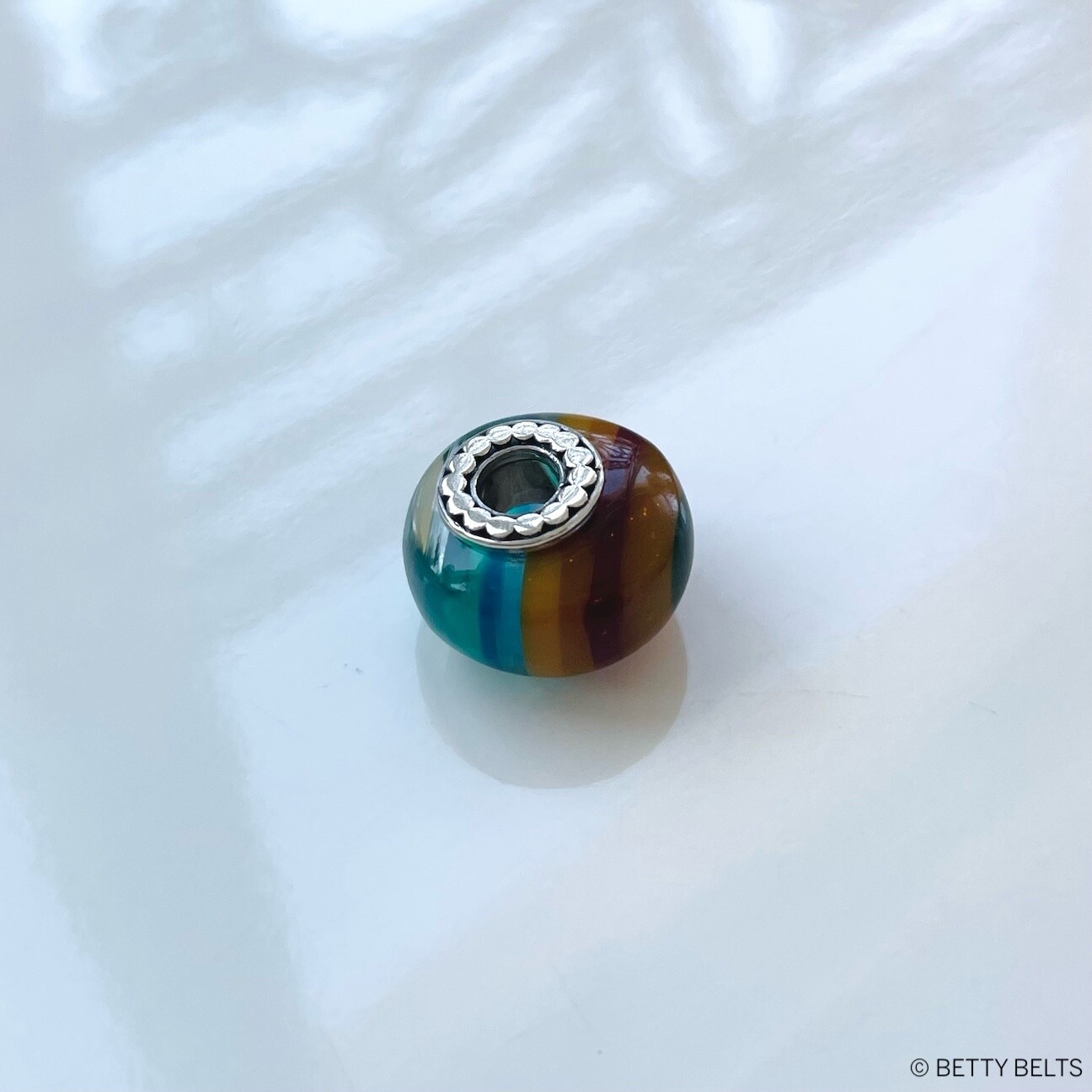 Upcycled Surf Resin Bead Charm