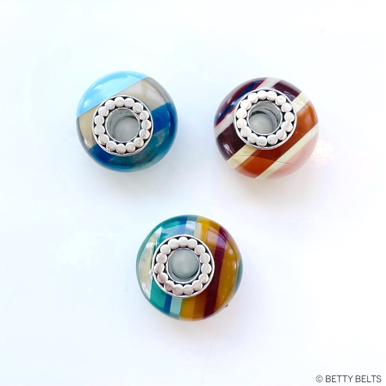 Upcycled Surf Resin Bead Charm