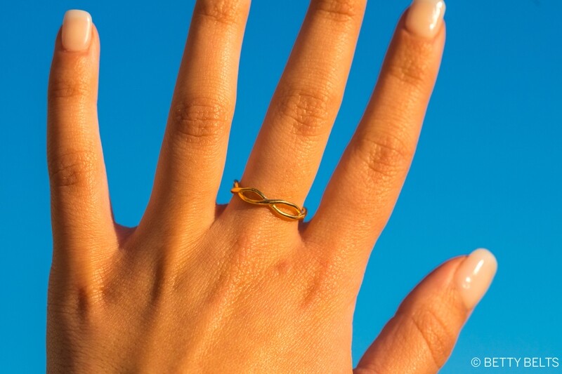 Infinity Collection WAVES Ring (Silver & 24K Gold Vermeil)