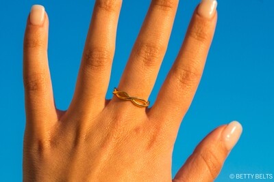 Infinity Collection WAVES Ring (Silver &amp; 24K Gold Vermeil)