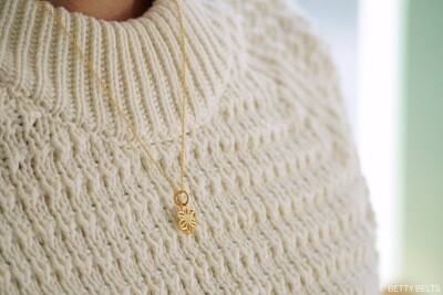 Betty Flower Charm Necklace (24K Gold Vermeil)