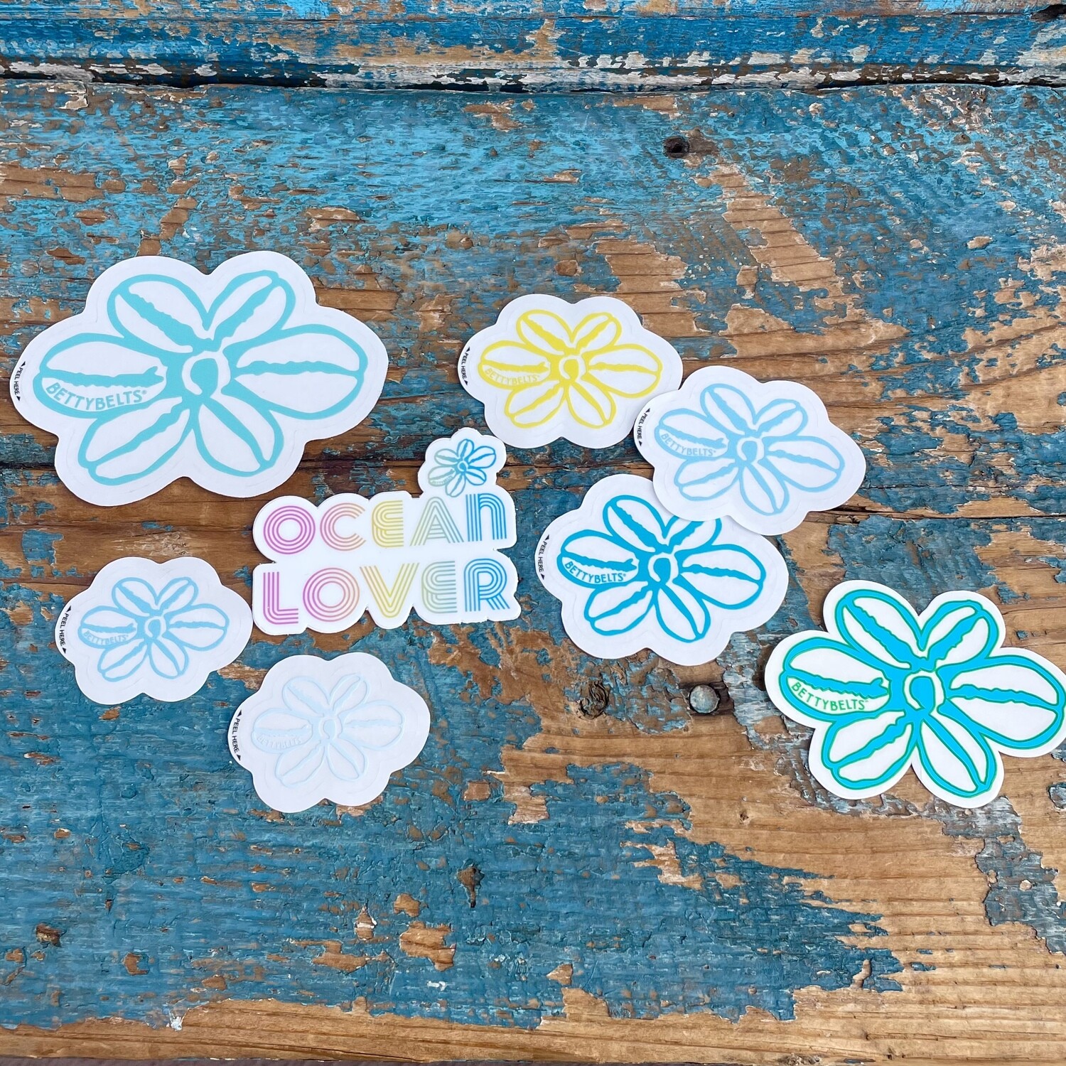 Betty Flower Stickers Ocean Pack