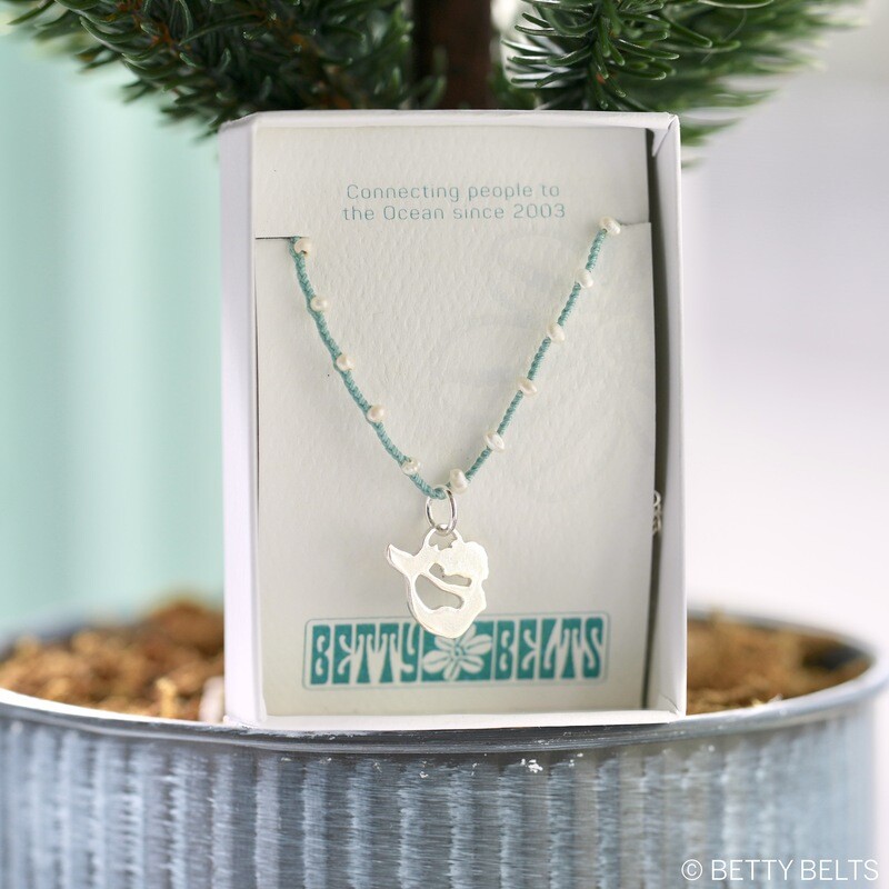 Holiday Necklace Gift Set 2023: Light Turquoise Adina Choker + Mermaid Charm Holiday Necklace Gift Set 2023: Light Turquoise Adina Choker + Mermaid Charm