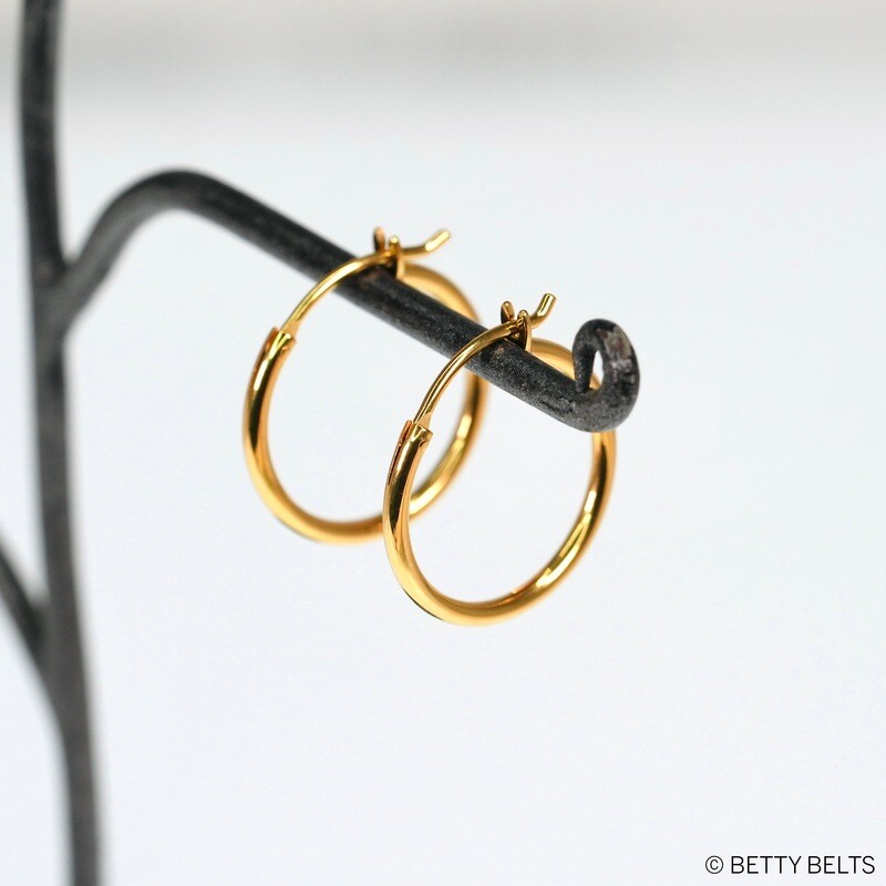 Mini Shayla Hoops (Silver & 24K Gold Vermeil)