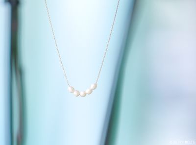 BRIANA Pearl Chain Choker (Silver &amp; 24K Gold Vermeil)