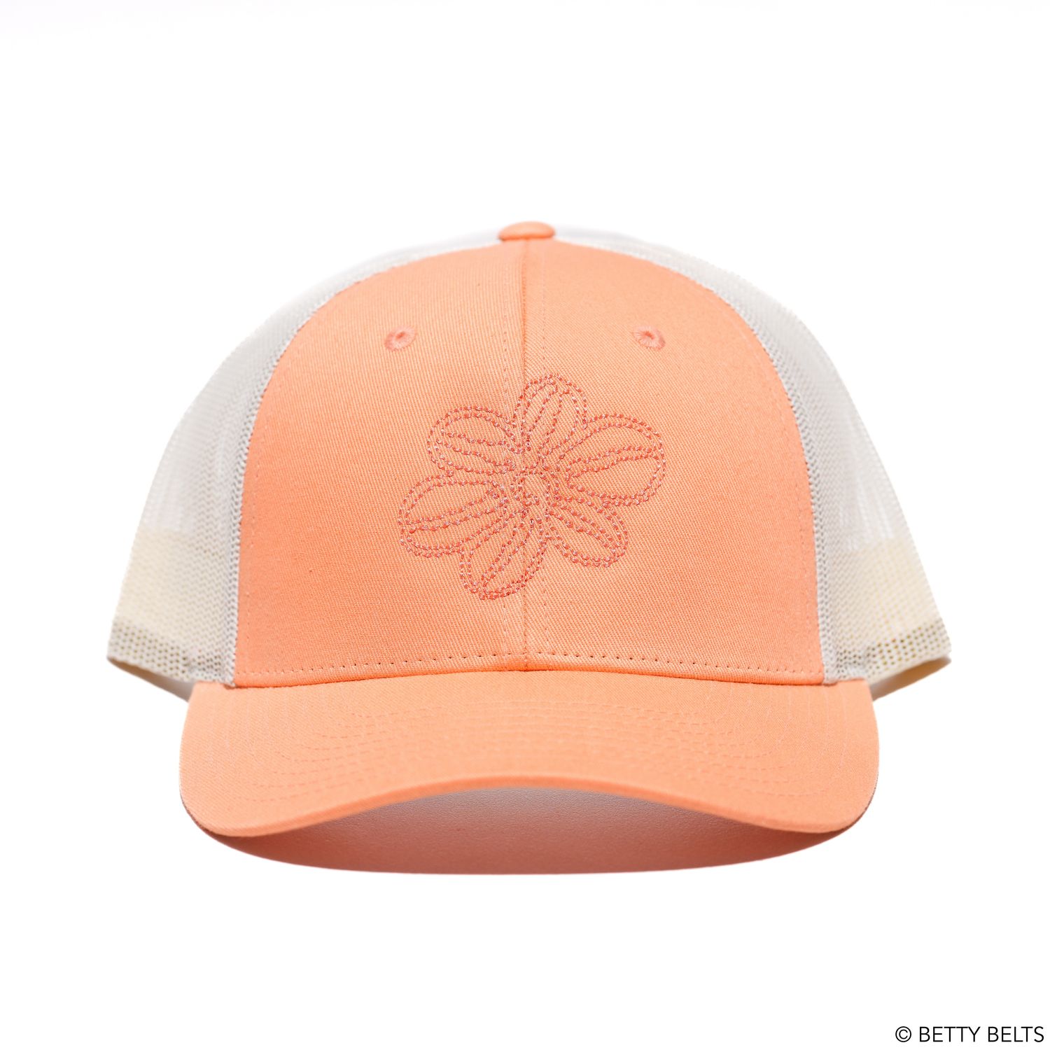 Embroidered Betty Flower Trucker Hat