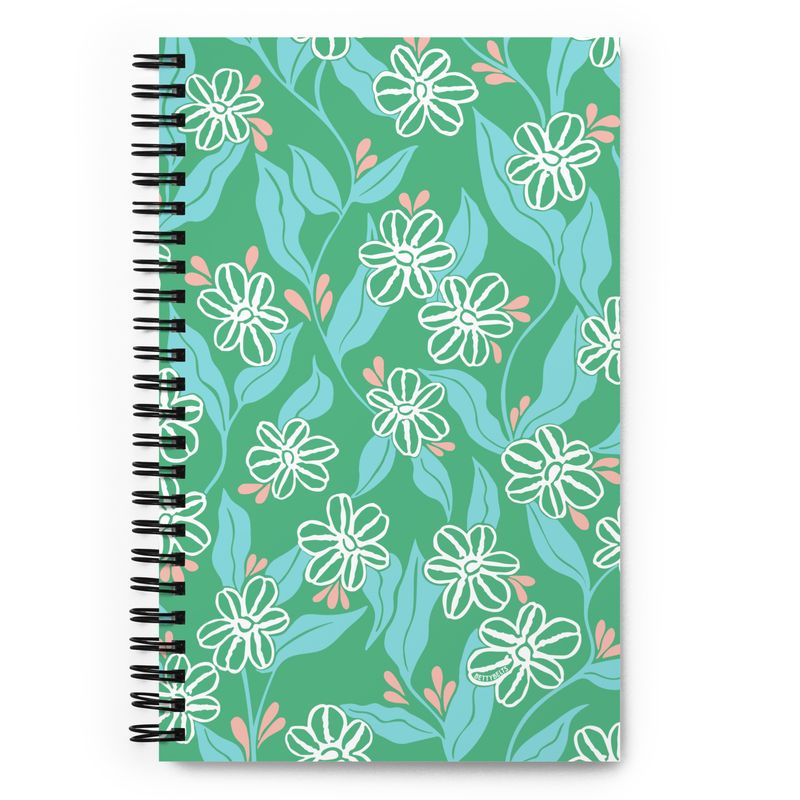 Betty Kelpy Print Spiral Notebook in FOREST (made-to-order)