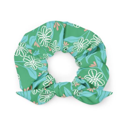 Betty Kelpy Print Scrunchie in FOREST (made-to-order)