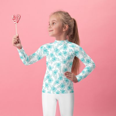 Betty Kelpy Kids Rash Guard in OCEAN (made-to-order)