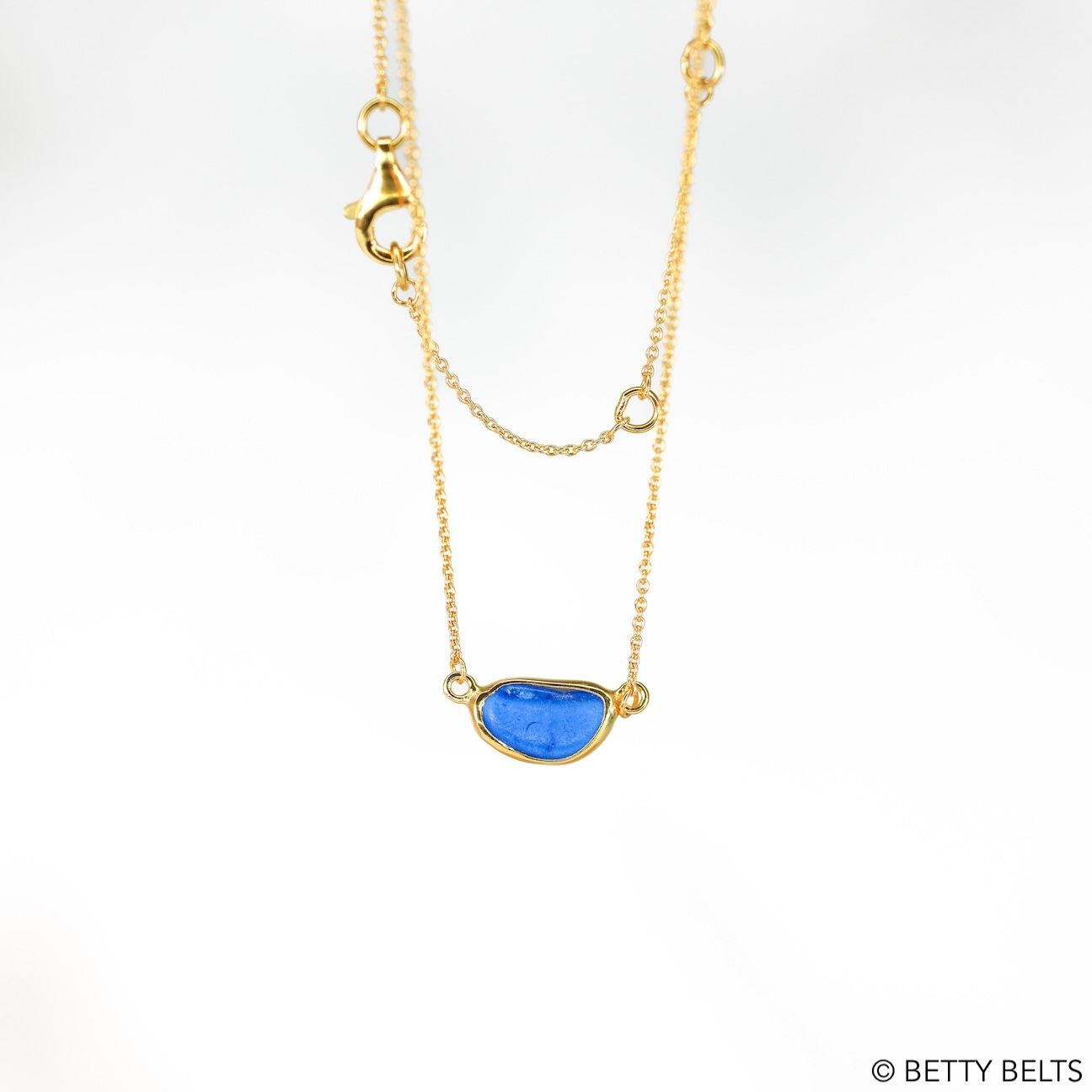 HOPE Sea Glass Necklace (24K Gold Vermeil)