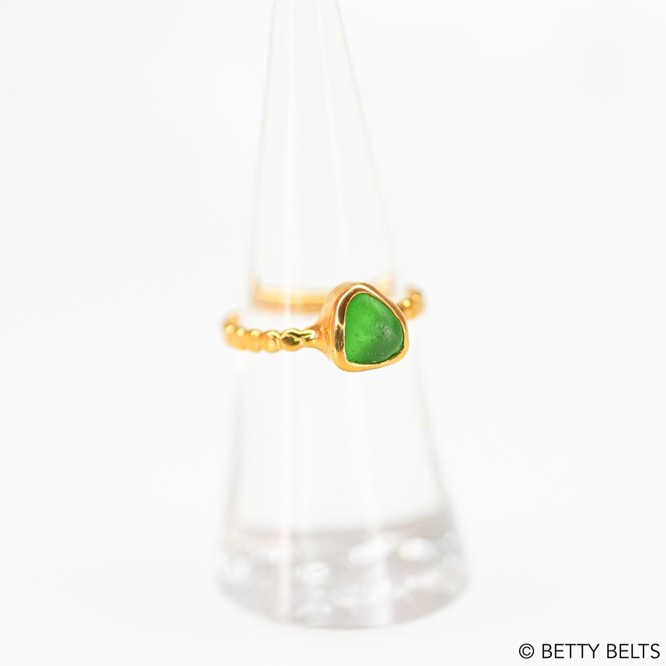 SIERRA Sea Glass Ring (24K Gold Vermeil)