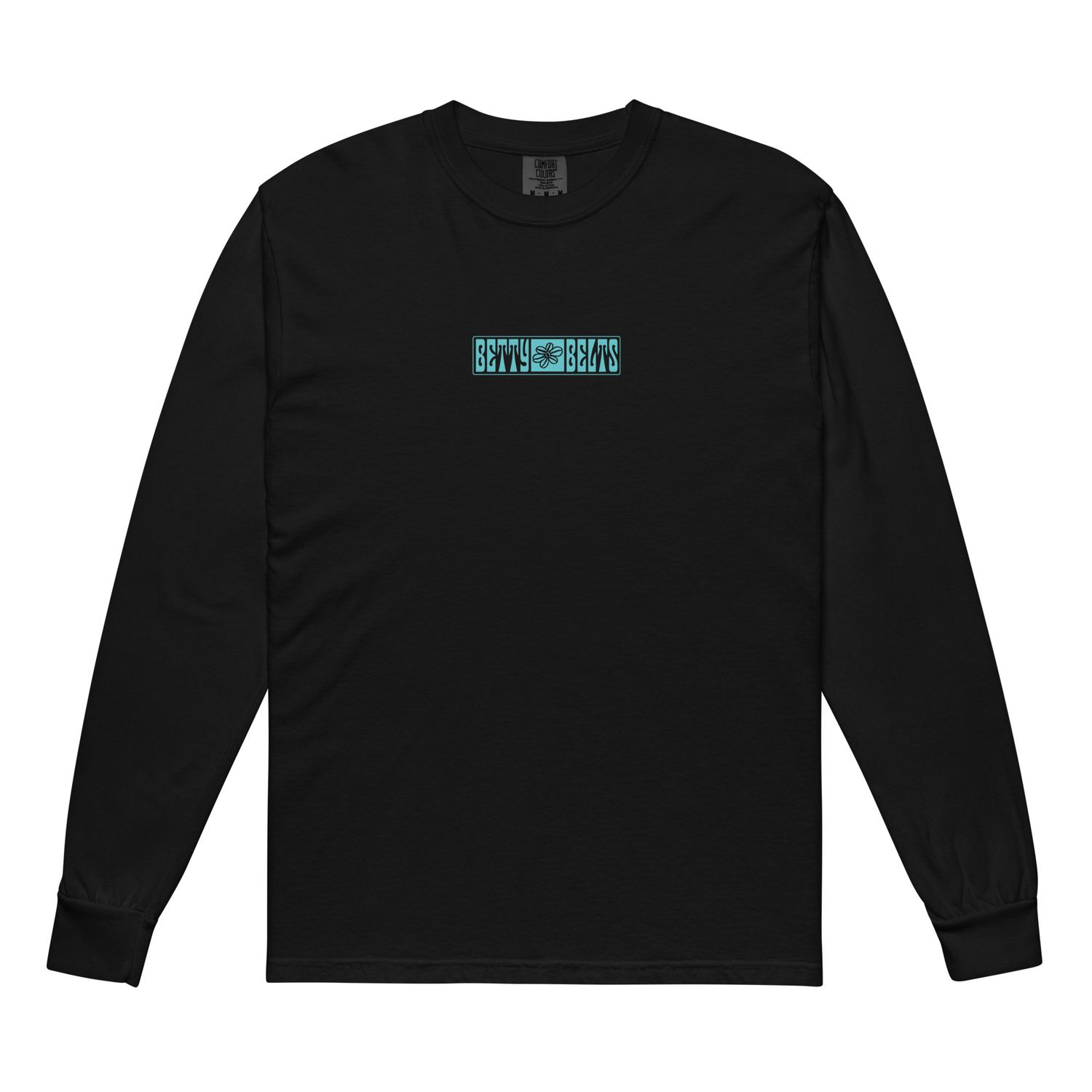 Groovy Garment-dyed heavyweight long-sleeve shirt in AQUA (made-to-order)