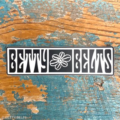 OG Betty Belts Logo Sticker (Black)