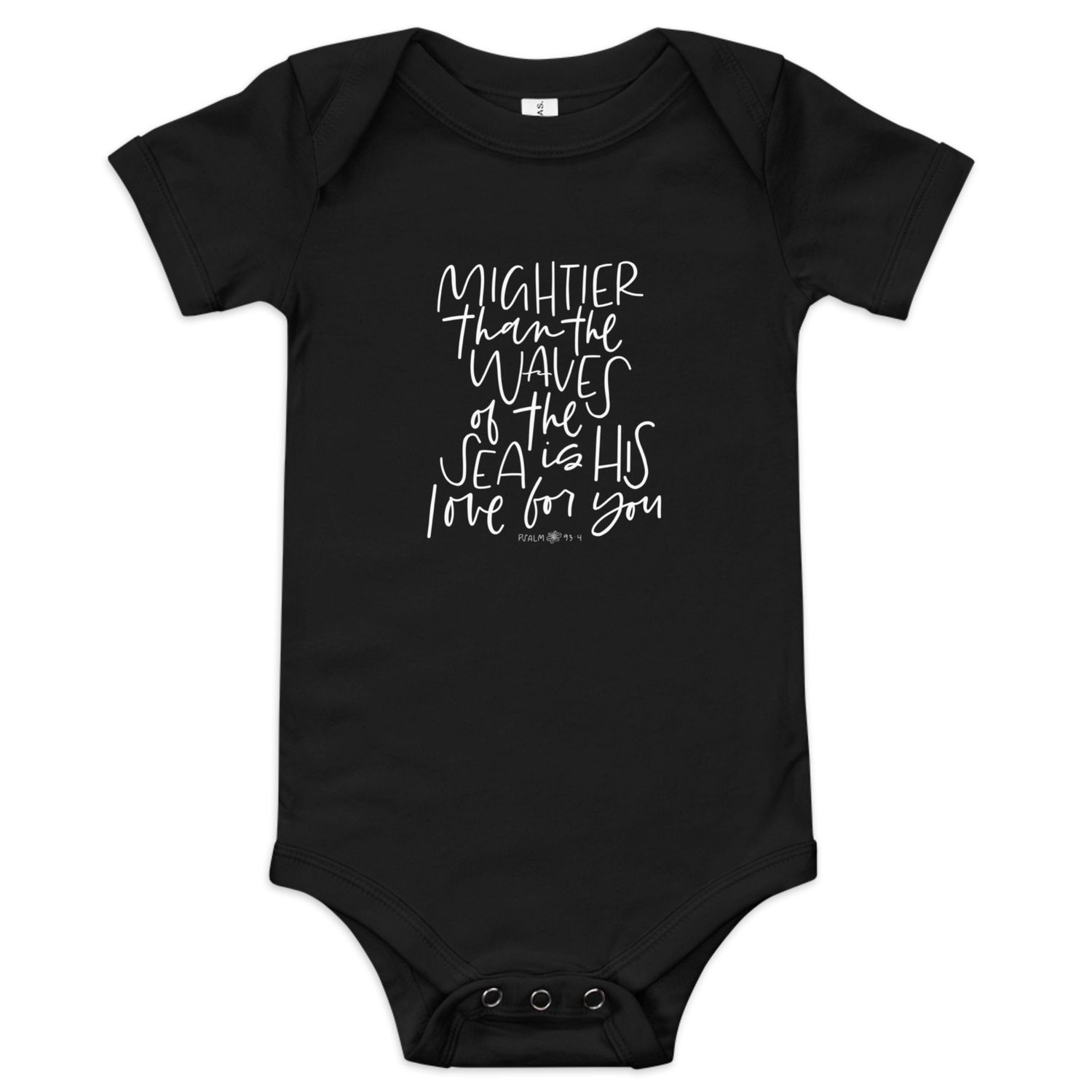 Mightier Baby Short Sleeve One Piece (made-to-order)