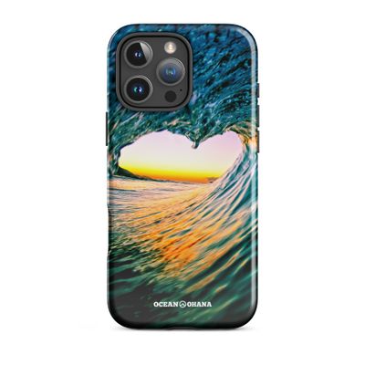 Ocean Ohana Heart Wave iPhone Case (made-to-order)