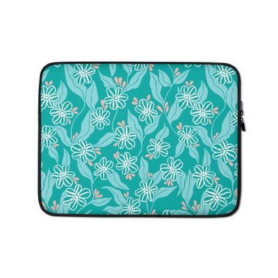 Betty Kelpy Laptop Sleeve in Lagoon (made-to-order)
