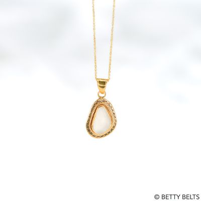 Limited Edition CAYDEN MINI Sea Glass Necklace (24K Gold Vermeil)
