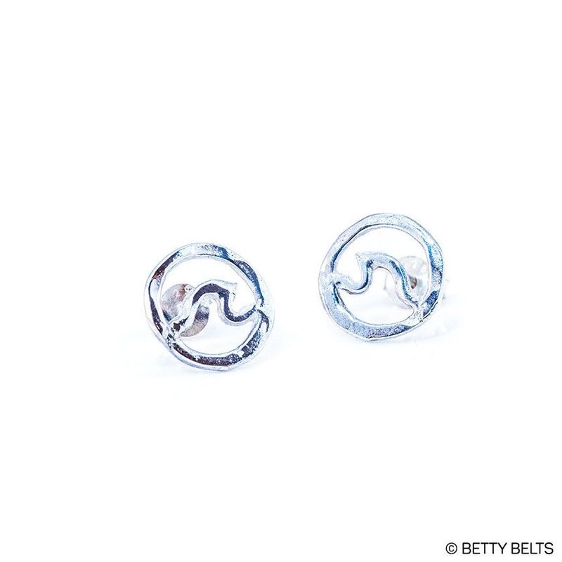 Circle Wave Earrings (Studs)