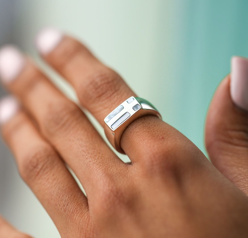 Handmade Sea Glass Jewelry & Surfite Jewelry | Wave Rings