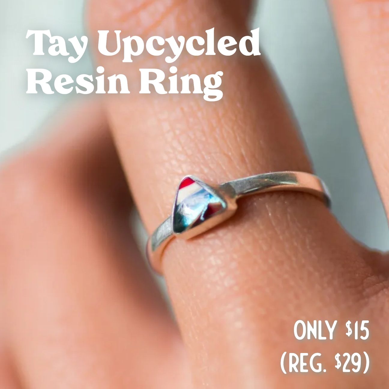 TAY Upcycled Resin Ring