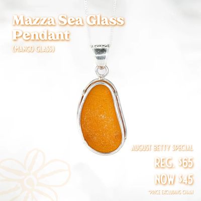 MAZZA Sea Glass Pendant / Necklace