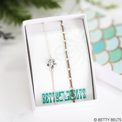 Plumeria Bracelet &amp; Adina Chain Bracelet Holiday Gift Set 2025