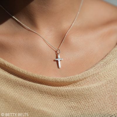 Child of God Cross Charm Necklace (Silver Version)