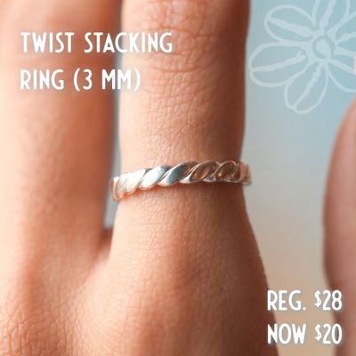 TWIST Stacking Ring (3 mm)