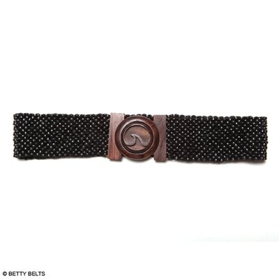 ZURI Wave Wood Stretch Belt