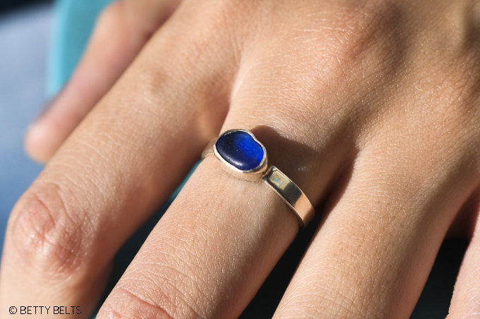 Sea Glass Ring (East-West)