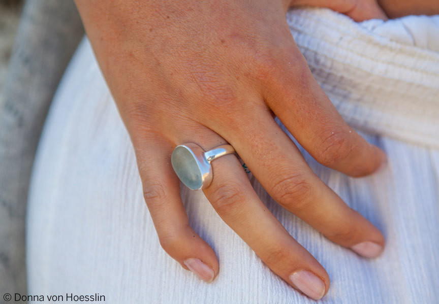 Simple Sea Glass Ring