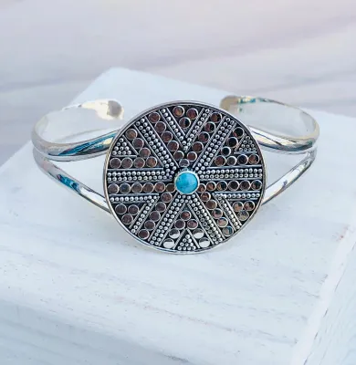JESSICA Turquoise Cuff Bracelet