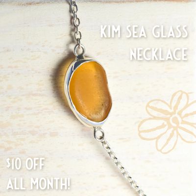 KIM Sea Glass Wrap Necklace Chain