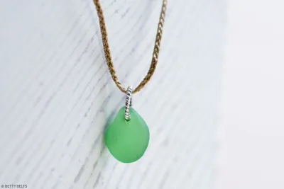 LULU Sea Glass Charm Necklace