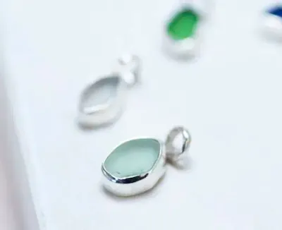 Mermaid Tear Sea Glass Charm