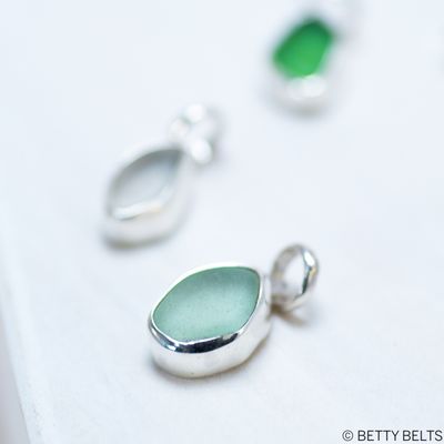 Mermaid Tear Sea Glass Charm