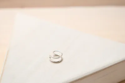 Simple Double Wire Ear Cuff (Silver &amp; 24K Gold Vermeil)