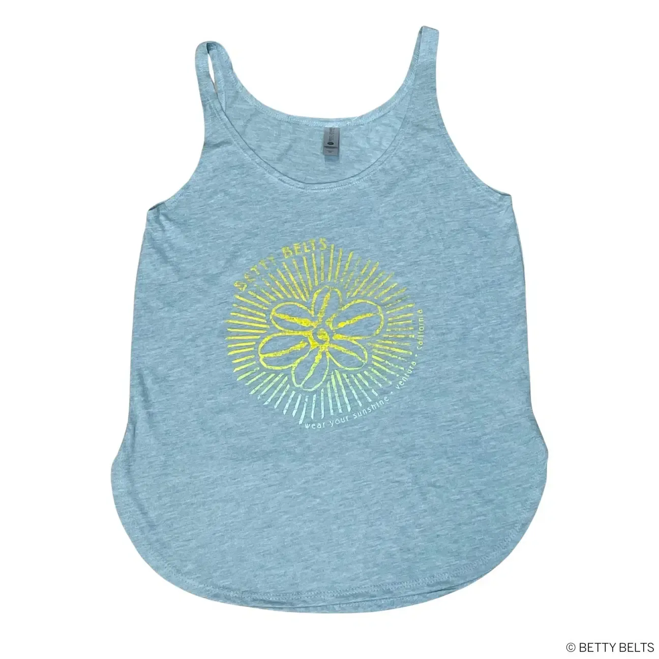 Betty Sunshine Tank, COLOR:: Sky Blue Heather w/ Sunny Ombré (M, XL out of stock)