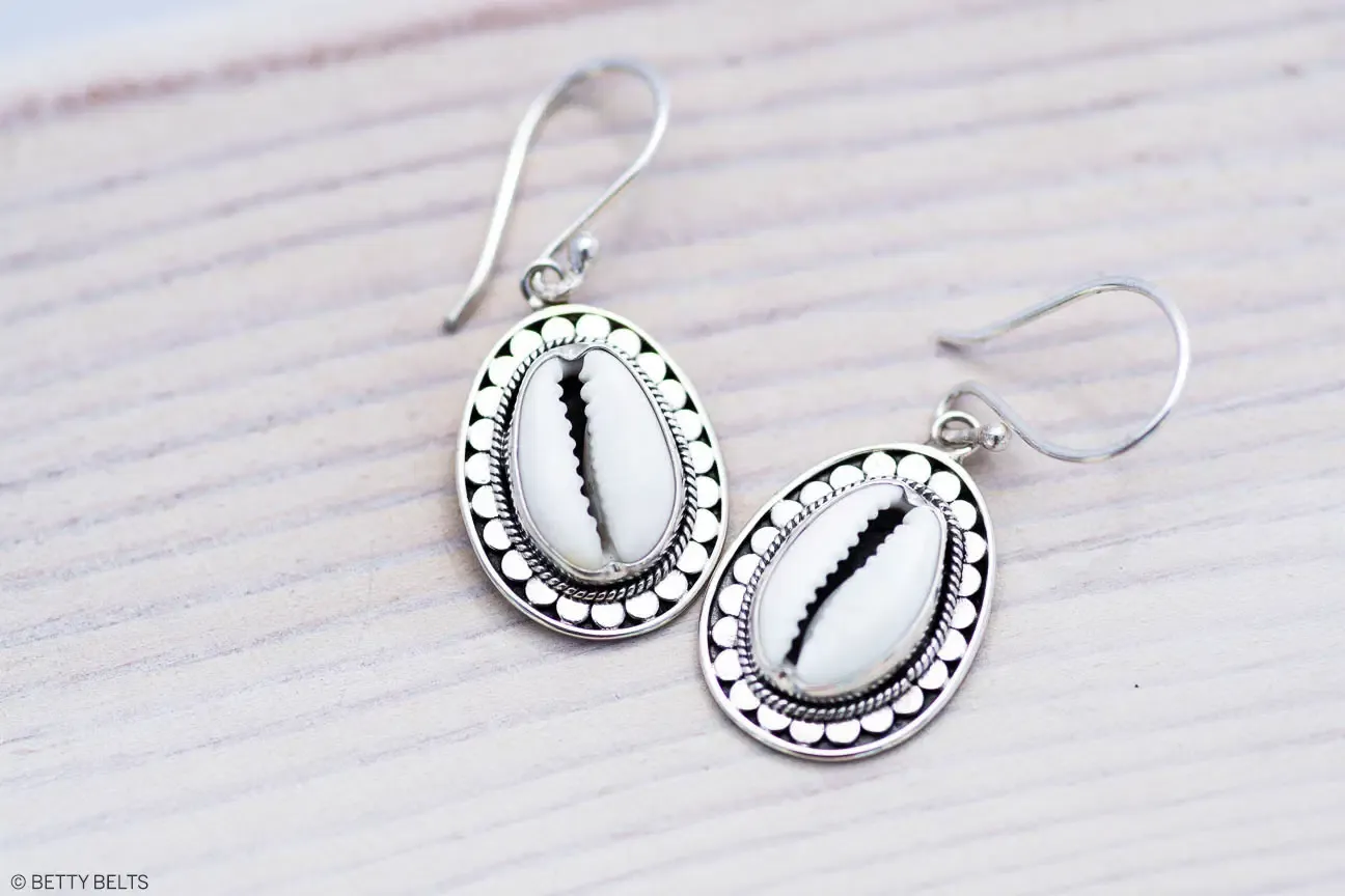 CAYDEN Cowrie Drop Earrings