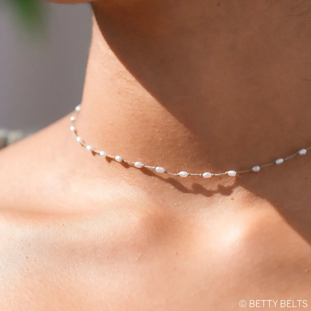 JACKIE Rice Pearl Necklace &amp; Choker (Silver &amp; 24K Gold Vermeil)