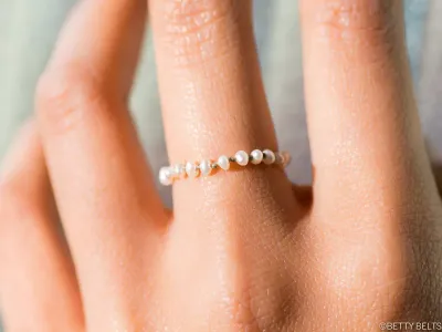LAUREN Pearl Stacking Ring