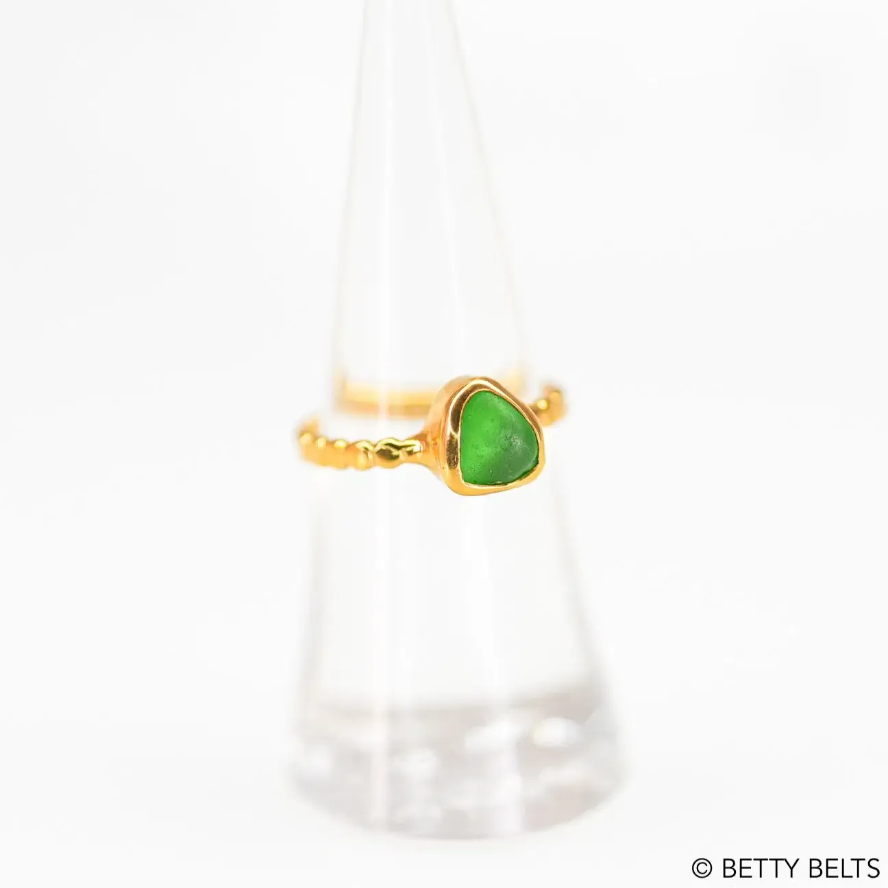 SIERRA Sea Glass Ring (24K Gold Vermeil)