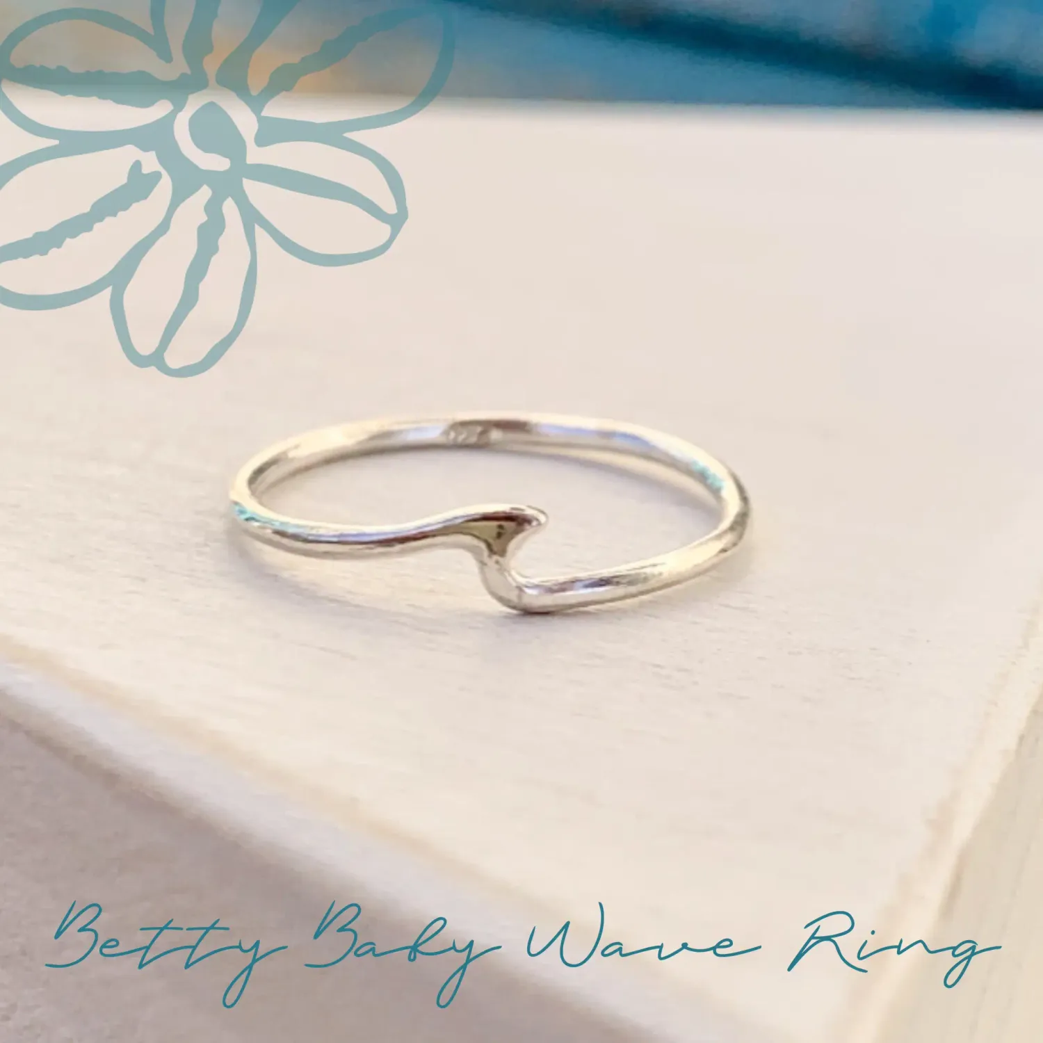 Betty Baby Wave Ring (Silver &amp; 24K Gold Vermeil)