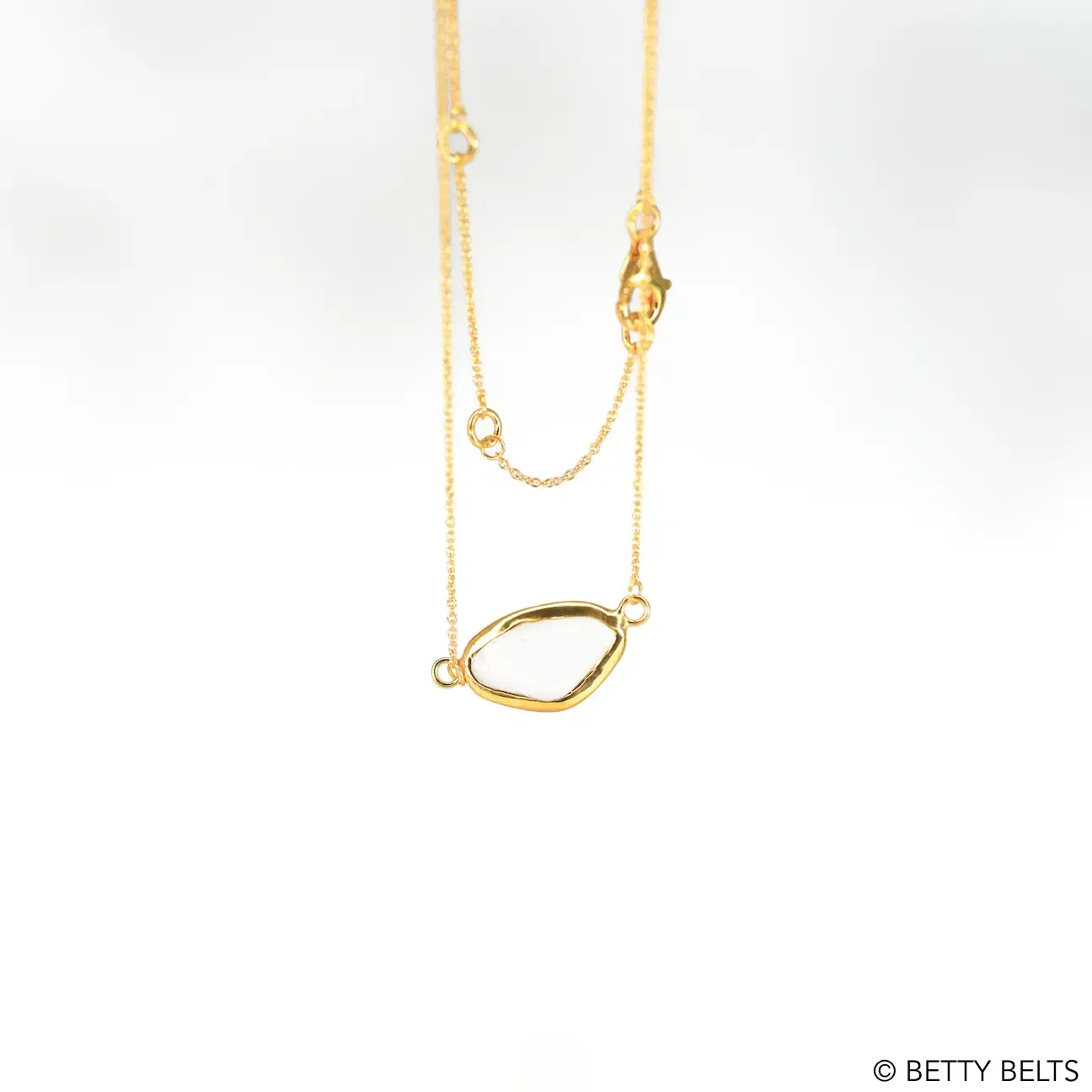 HOPE Sea Glass Necklace (24K Gold Vermeil)