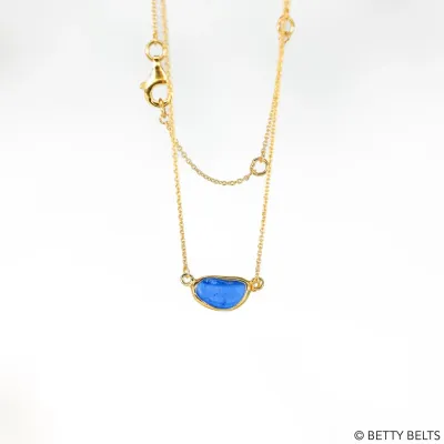 HOPE Sea Glass Necklace (24K Gold Vermeil)