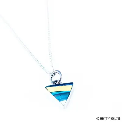 TAY Upcycled Surfite Charm + Sterling Necklace