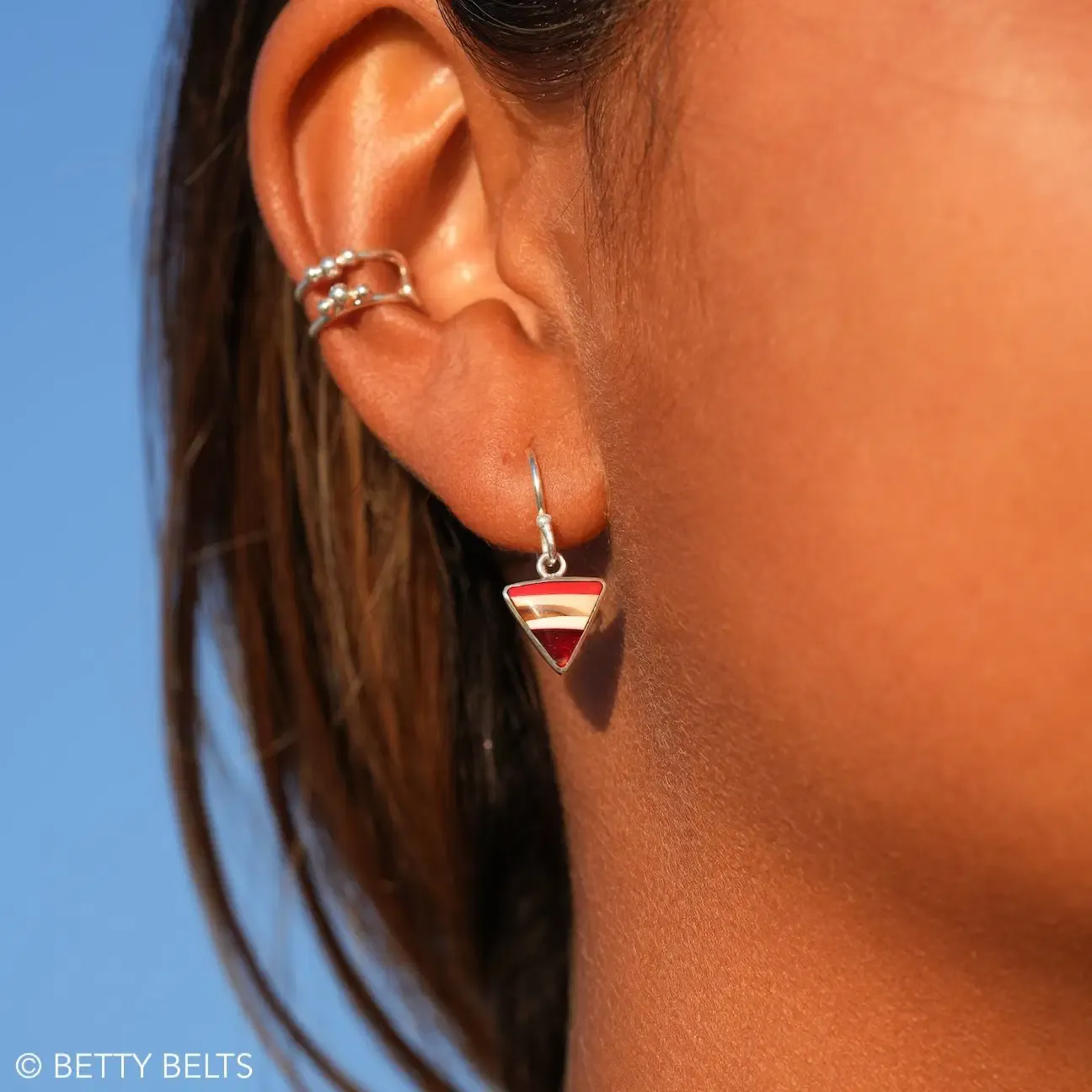 TAY DROP Upcycled Surfite Earrings