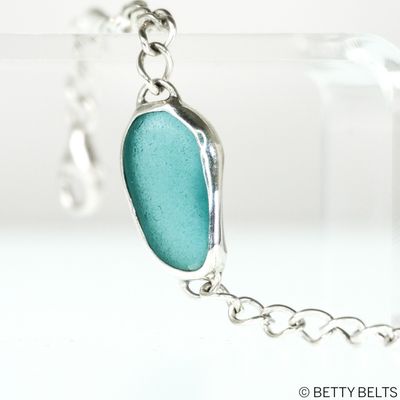 BETHANY Sea Glass Chain Bracelet